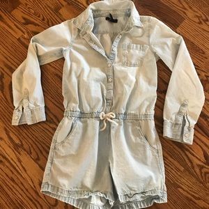 Gap kids girls denim romper